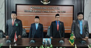 MS Aceh Mengikuti Wisuda Purnabakti Ketua Pengadilan Tinggi Agama Palangka Raya